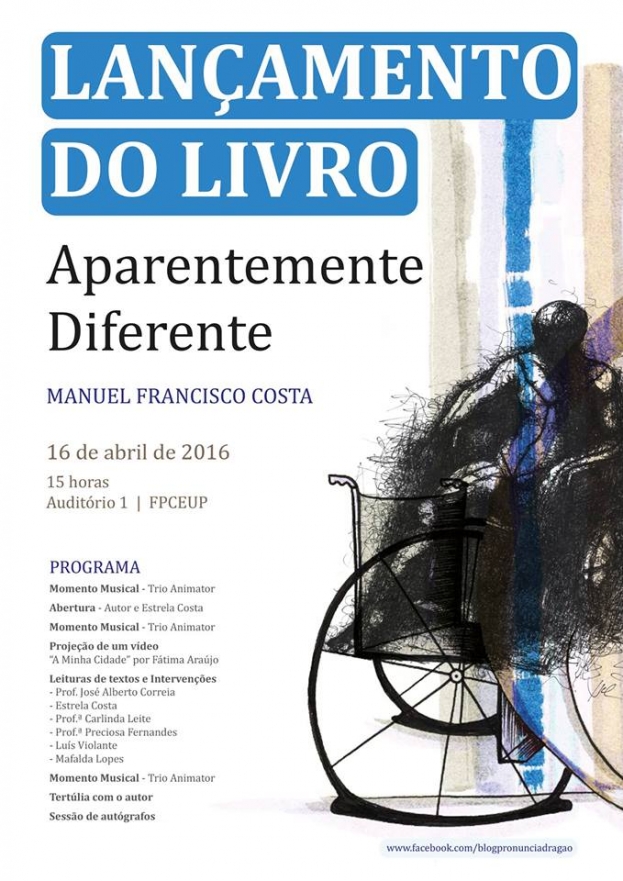 Porto: Lançamento do livro “Aparentemente Diferente”